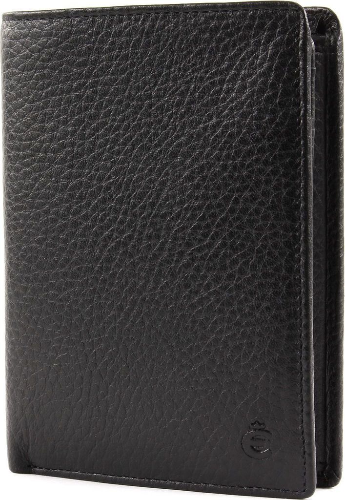 Esquire Leder Geldbörse Texas RFID Wallet Vertical Black schwarz