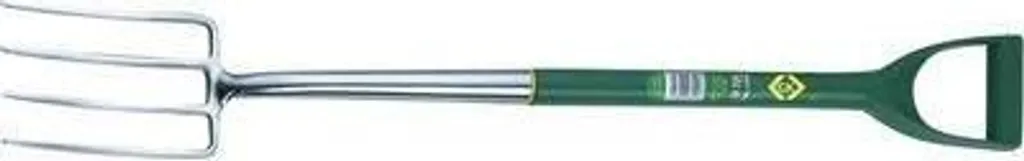 Fourche à bêcher C.K G5141 avec manche en D robuste pour le jardinage