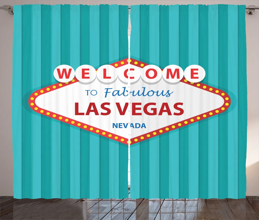 Grand Rideau Las Vegas 280x225 cm pour Décoration Salon Rouge et Blanc