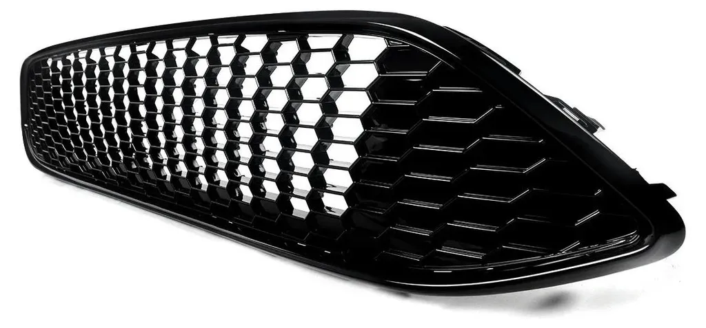 Grille de Calandre Avant en Nid d'Abeille Noir pour Ford Focus 2015-2018
