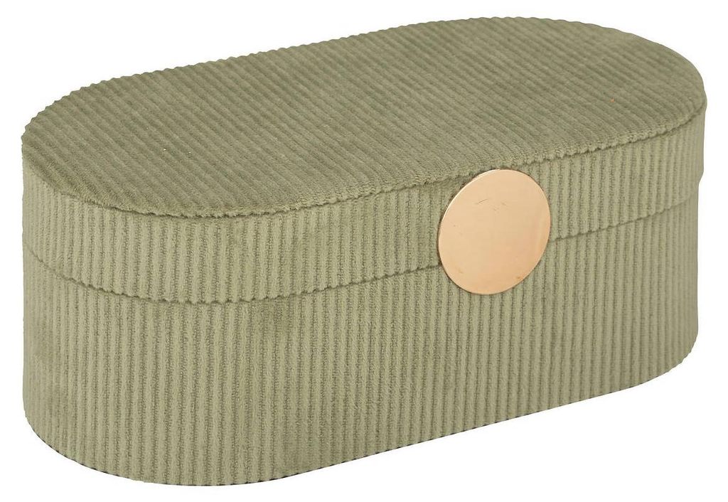 Atmosphera | Schmuckkästchen - Oval - Cord-Optik - Elegant Produktbild 