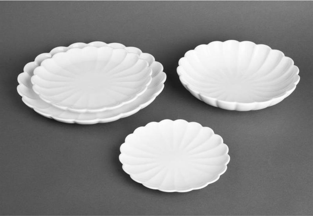 Olympia Bloom Wellrandteller Weiß 175 mm (6 Stück)