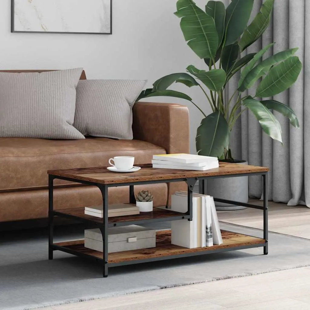 Maison Exclusive: Tavolino in Legno Antico Storia e Design 90cm