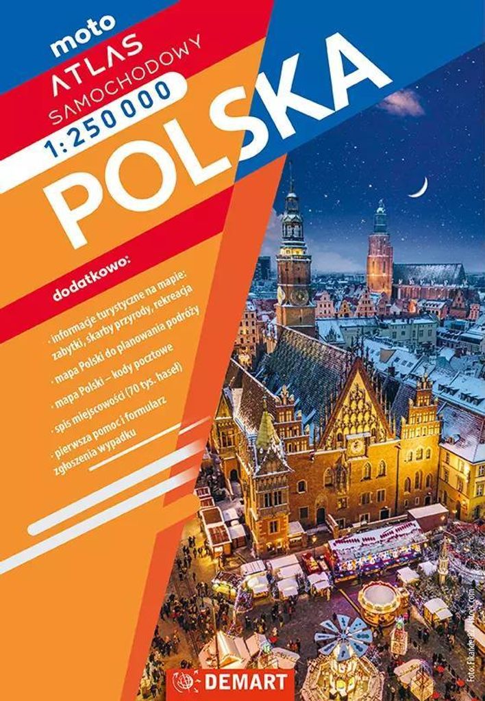 Polen 1:250.000. Automobil- und Tourismusatlas. Ausgabe Produktbild 
