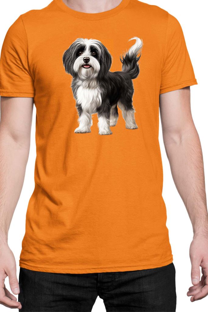 Herren T-Shirt Dogs Breeds Havanese Dog Breed 006, Man S / Orange