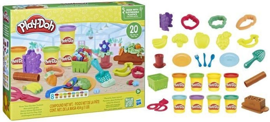 Play-Doh Knete Garten Spielset mit Zubehör - kreatives Spielzeug