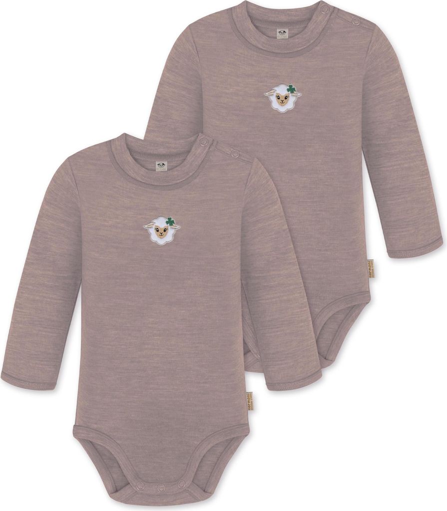 normani 2er Pack Baby Merino Langarmbody „Tuai"