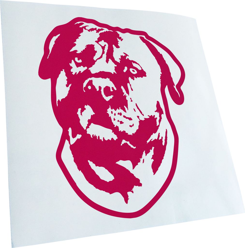Kiwistar - Autoaufkleber - Boerboel Hund - Pink - 30x23cm - Aufkleber für Auto, Laptop, Fahrrad, LKW, Motorrad mehrfarbig JDM Decal Racing