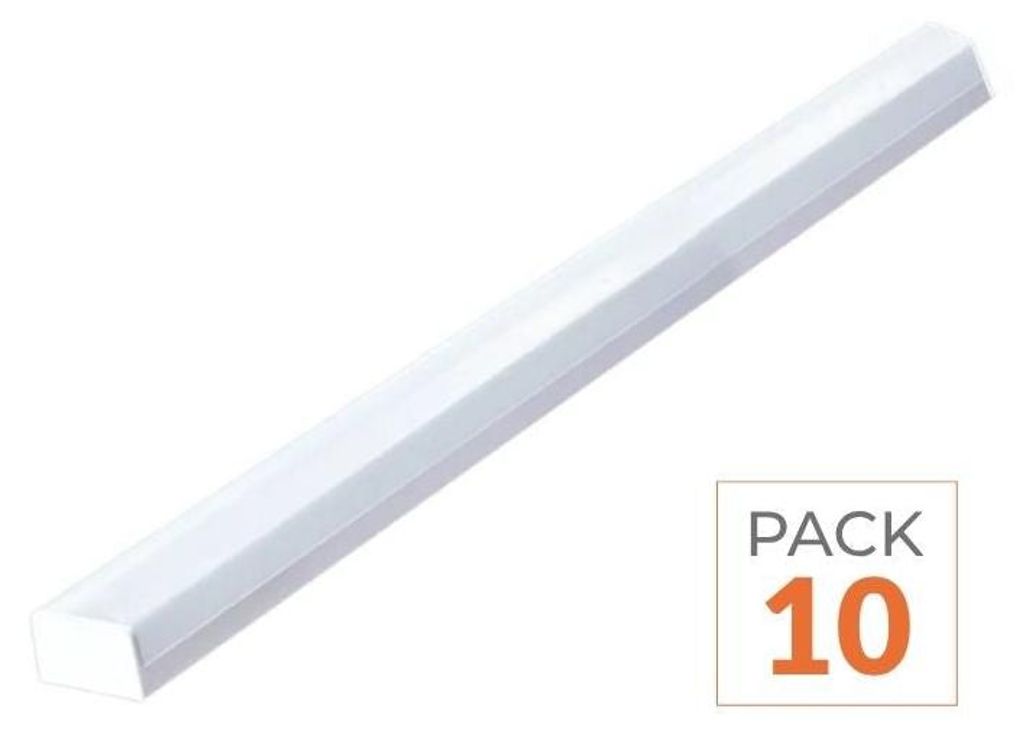 10er-Pack – LED-Lichtleiste 120 cm, weiß, 48 W, IP20, CCT – 3000 K/4000 K/6000 K