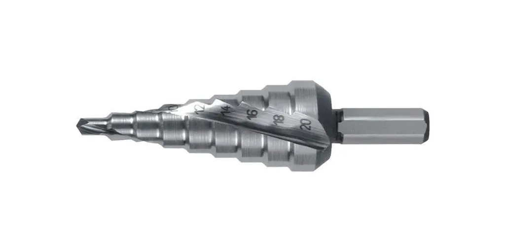 RUKO 101051 Punta a Gradini Professionale | HSS 4-20mm per Metallo