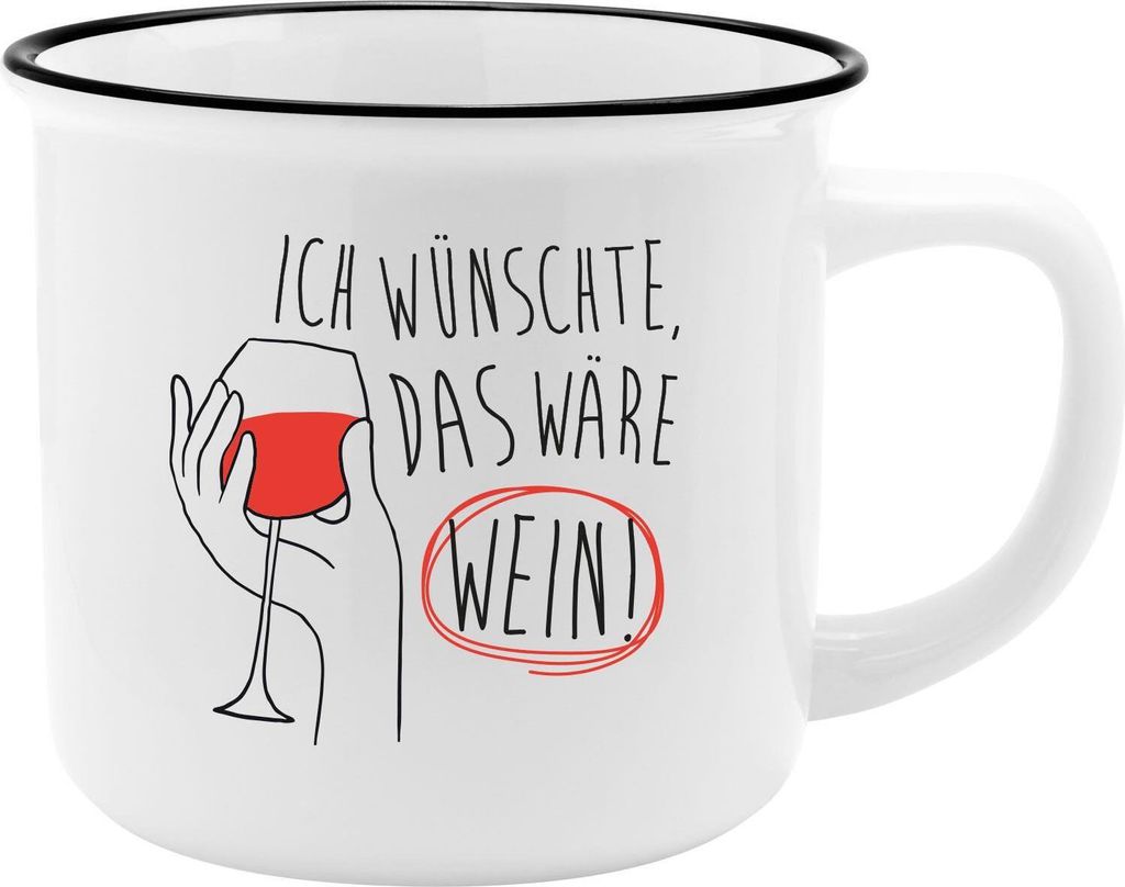 GRUSS & CO Becher Motiv Wein