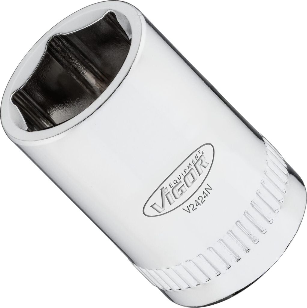 VIGOR Steckschlüsseleinsatz V2424N 1/4" Außen Sechskant Profil SW 12 mm