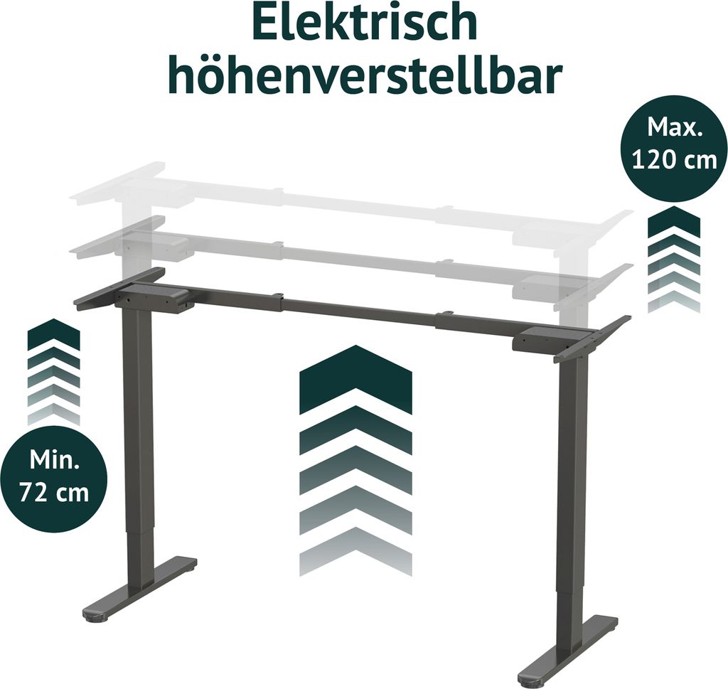 SVITA DOBON Schreibtisch-Gestell elektrisch für Tischplatte Produktbild 4