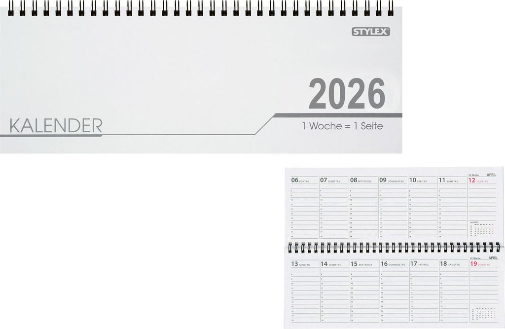 Schreibtisch Kalender / 32 Blatt / Schreibtischquerkalender Produktbild 