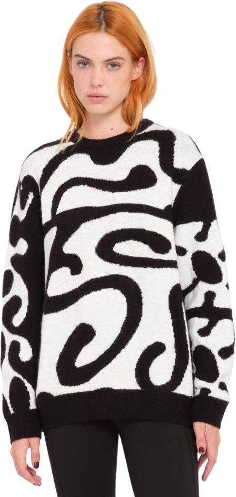 Volcom Fa Zephyr Sweater Black White XS