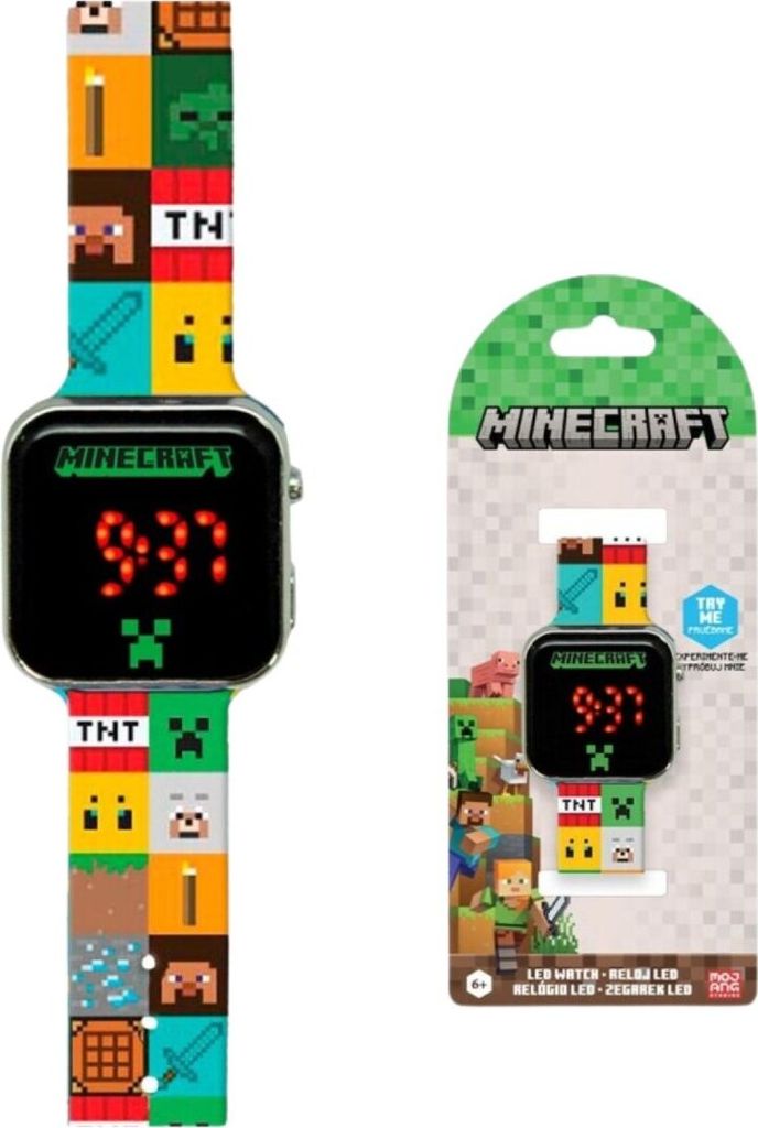 Zegarek LED z kalendarzem Minecraft MIN4272 Zdjęcie produktu 