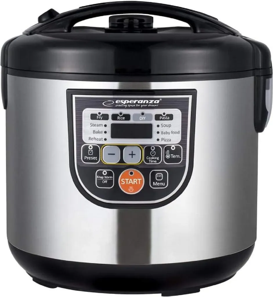 Esperanza EKG011 Multi-cooker 5 l 860 W Nero, acciaio inox
