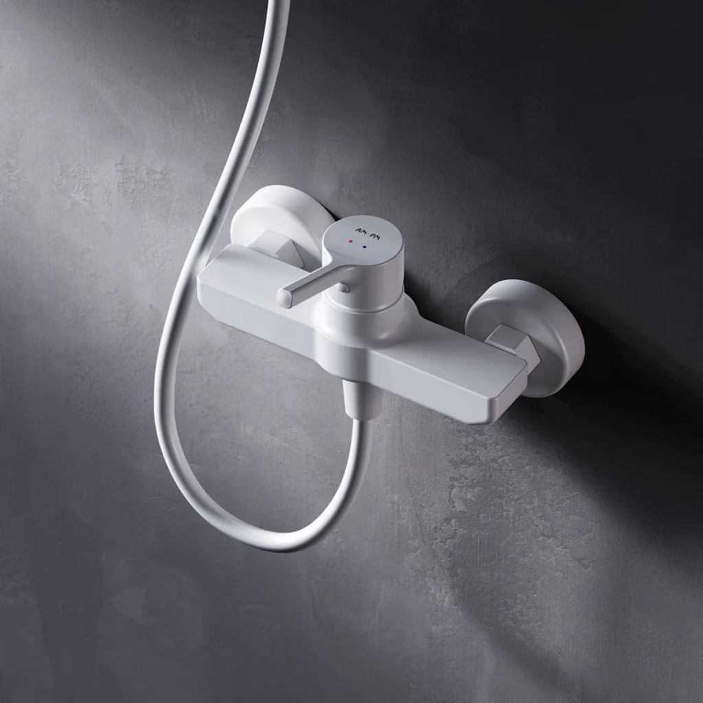 AM.PM Duscharmatur Einhebel Brausebatterie Weiss Armatur Produktbild 
