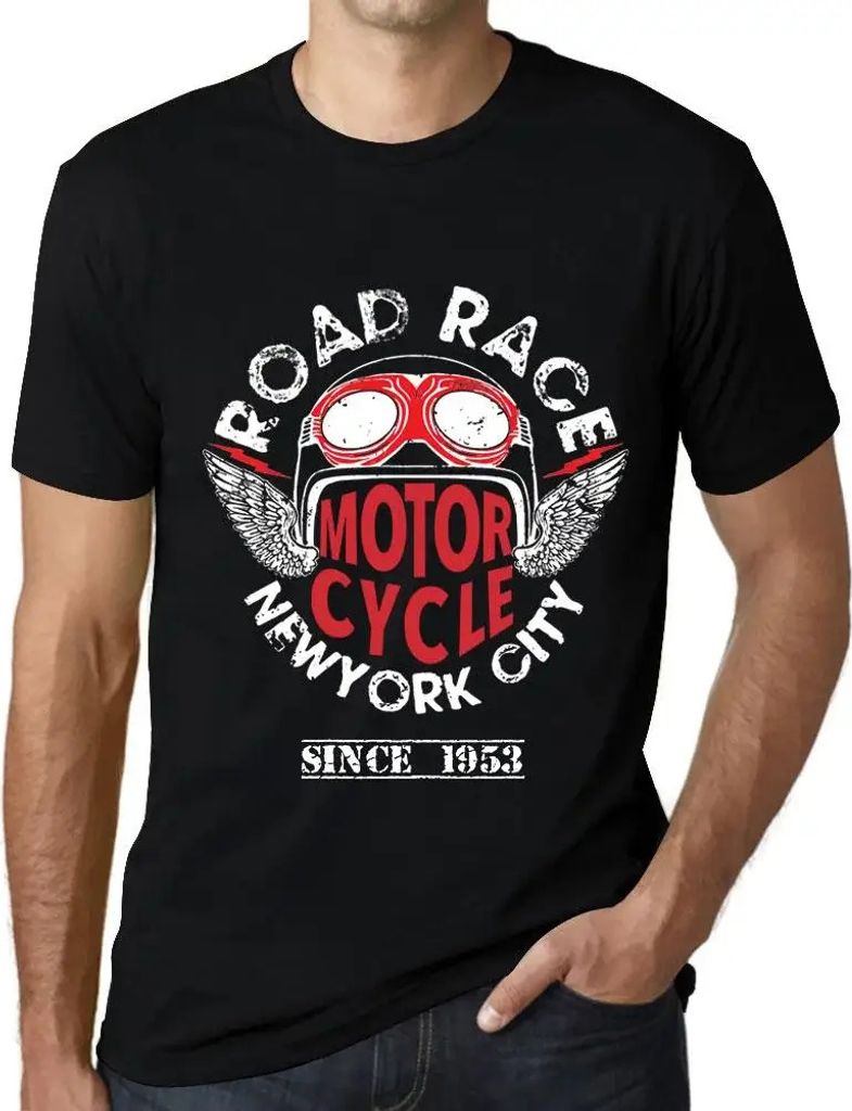 Herren Grafik T-Shirt Motorrad-Straßenrennen seit 1953 – Motorcycle Road Race Since 1953 – Geschenk 71. Geburtstag Jahrestag 71 Jahre Jubiläu...