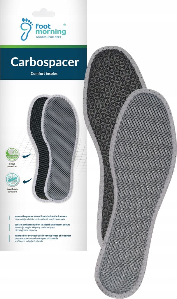 Foot Morning Carbospacer Anti-Schweiß-Schuheinlagen mit Produktbild 