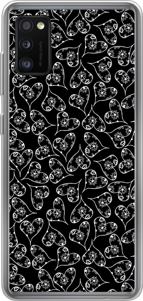 MuchoWow Handyhülle Schutzhülle Hülle für Telefoonhoesje Samsung Galaxy A41 Mädchen - Herz - Blumen - Muster - Mädchen - Kinder - Baby Sili...