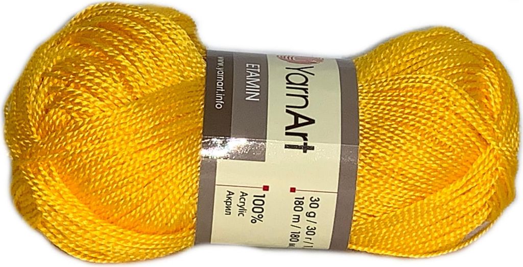 YarnArt Etamin 439 Sonnenblume – Feines Häkelgarn für Produktbild 