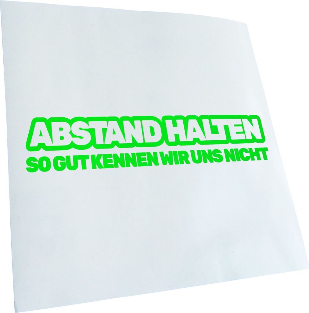 hauptsachebeklebt Kiwistar - Autoaufkleber - Abstand halten! - Back Off Heckscheibe - Aufkleber für Auto Kfz Fahrrad, LKW, Truck Mofa