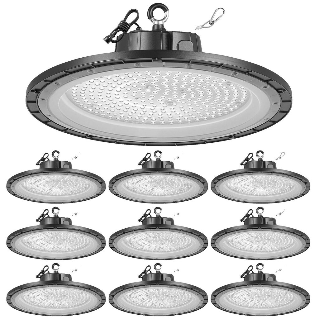 VEVOR 10er Pack LED Hochbayleuchten, 5000K 200W 30000LM Produktbild 