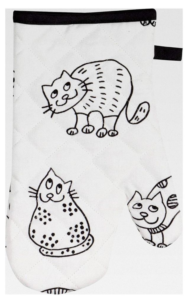 Ofenhandschuh "Katzenreihe" Größe 18x30 cm