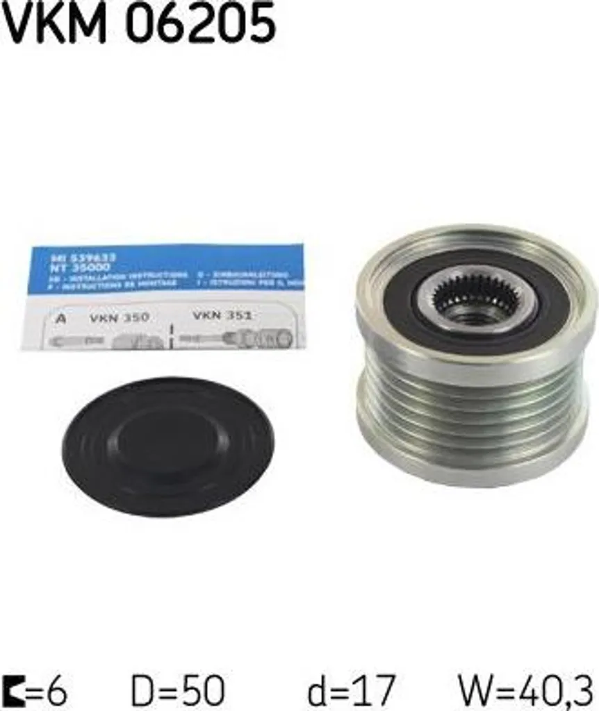 Roue Libre Alternateur VKM 06205 pour Réparation Nissan X-Trail