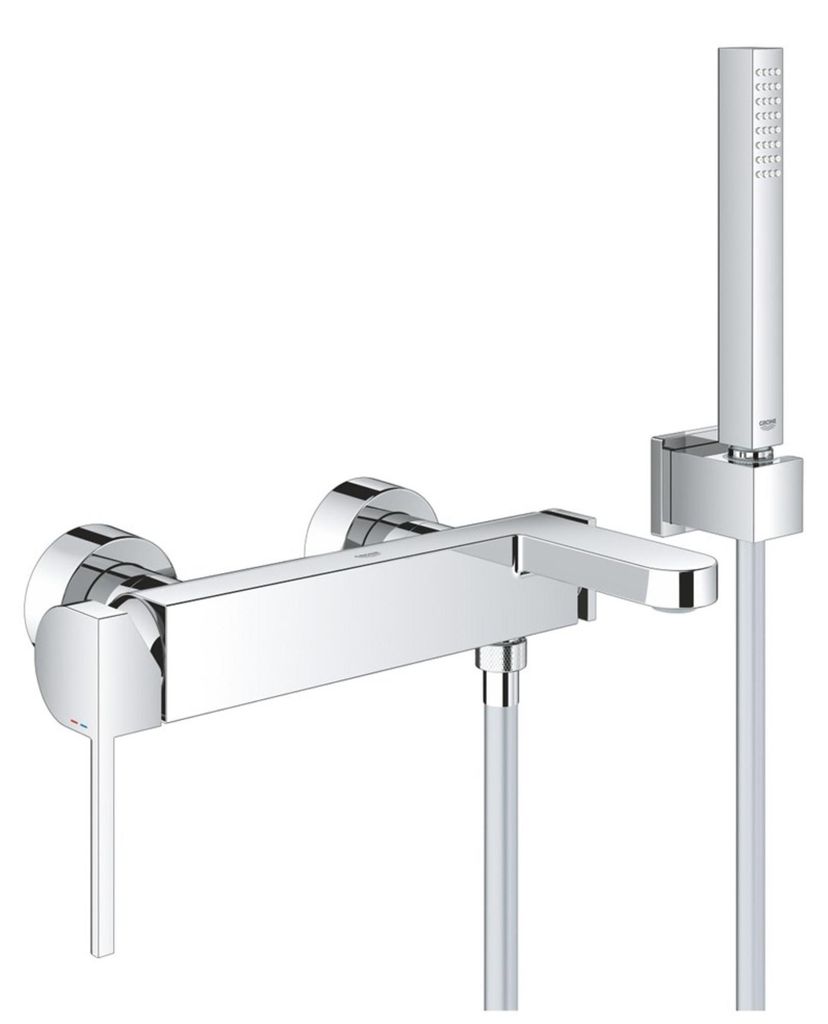 GROHE Plus Einhand-Wannenbatterie mit Brausegarnitur Produktbild 