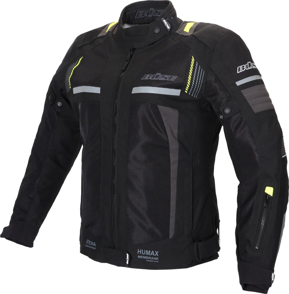 Büse Livorno Damen Motorrad Textiljacke, schwarz, 42