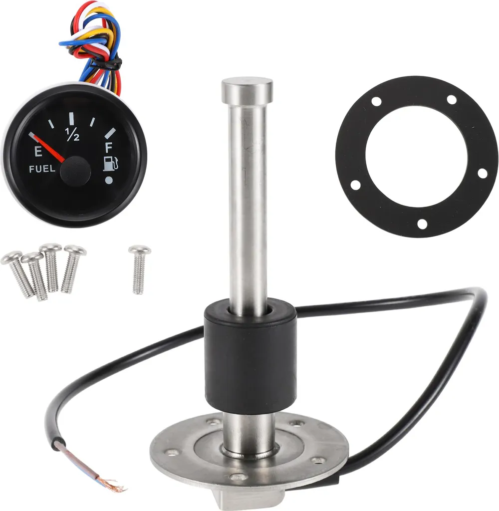Kit Jauge et Unité d'Envoi de Carburant 125mm Marine 240-33 Ohm complet