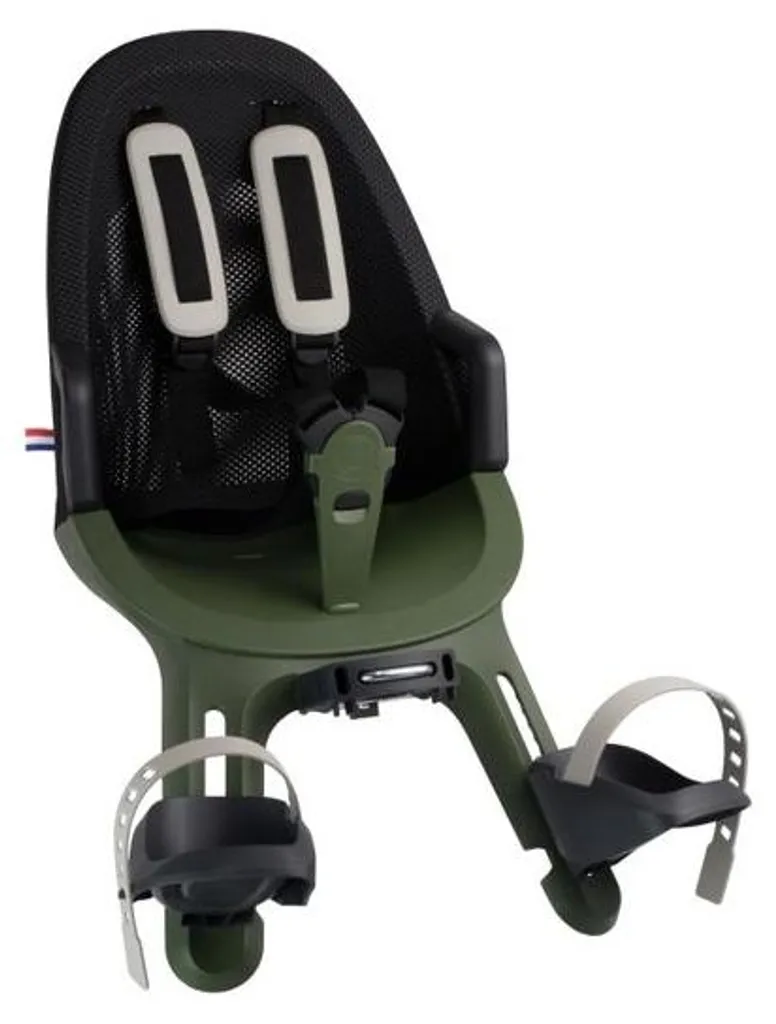 Siège vélo avant pour bébé Qibbel Air Green - Idéal trajet ville