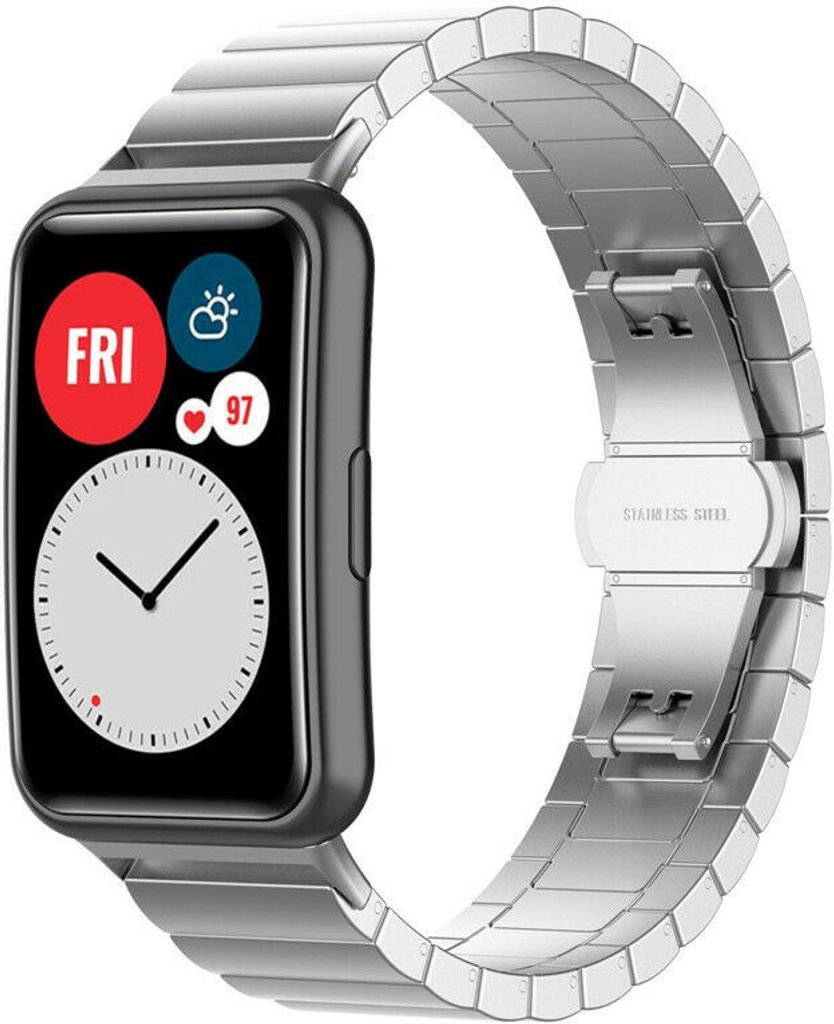 Strap-it Huawei Watch Fit New Metallarmband (Silber)