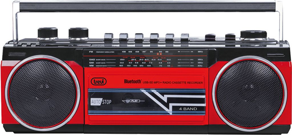Trevi RR 501 BT, Osobné, Analóg, FM, MW, SW, Čierna, Obrázok produktu 