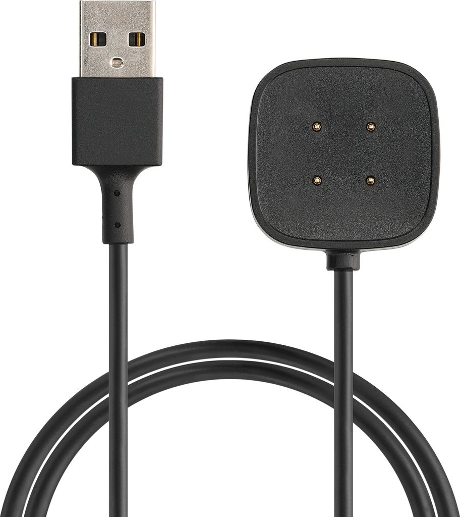kwmobile USB Kabel Charger kompatibel mit Fitbit Versa 4 / Sense 2 / Versa 3 / Sense Ladekabel - Smart Watch Ersatzkabel - Fitnesstracker Aufladekabel
