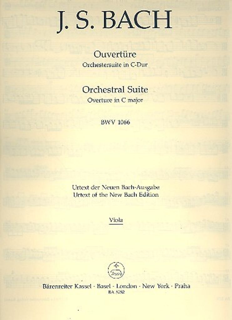 Ouvertüre C-Dur Nr.1 BWV1066 für Orchester Viola