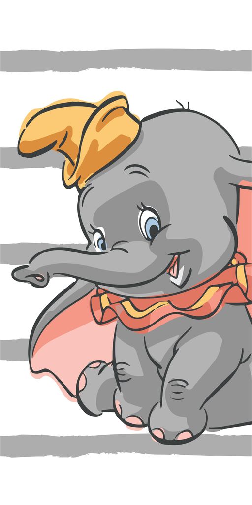 Disney Dumbo "Stripe" piccolo elefante con berretto a righe Immagine del prodotto 
