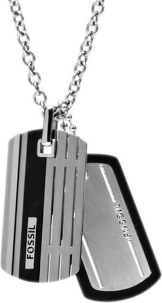 Fossil Herren Kette Anhänger Edelstahl silber JF00494998 Produktbild 