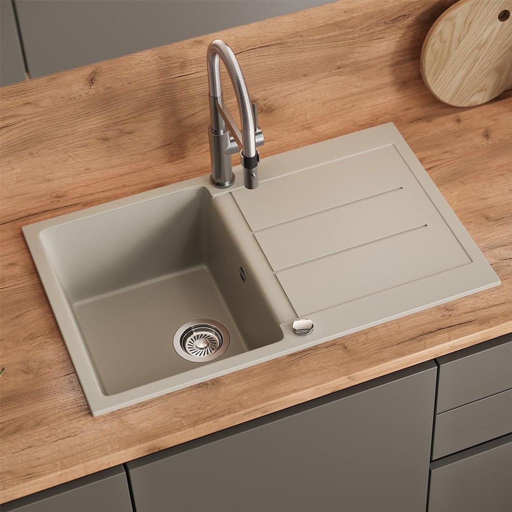 Bergström Spülbecken Kapstadt, 78 x 50 cm, Beige