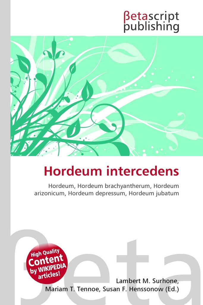 Hordeum intercedens