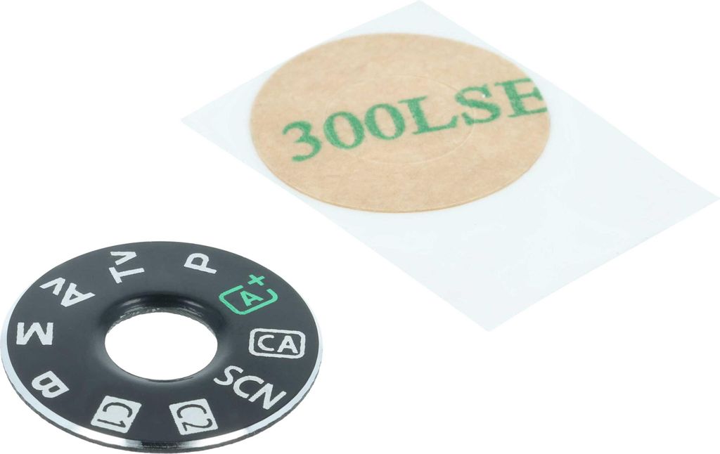 vhbw Drehrad Einstellrad kompatibel mit Canon EOS 6D Kamera - Drehregler, Dial Mode Plate