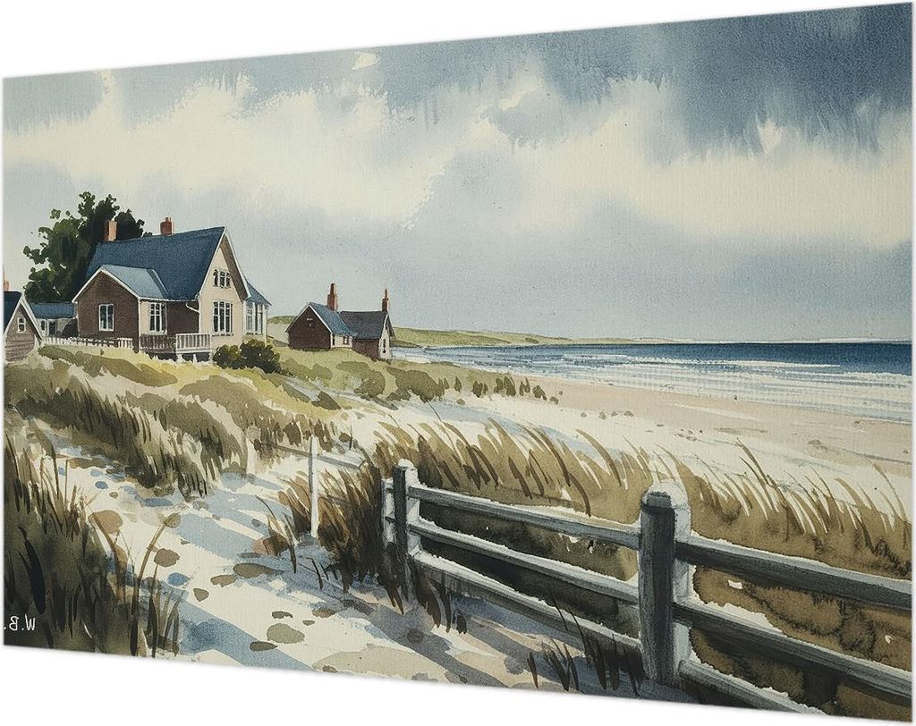 Wandtapete - Dekorative Tapete für Wohnzimmer- Tapetenfolie für Wanddekoration - 104x70 cm - Stranddünen
