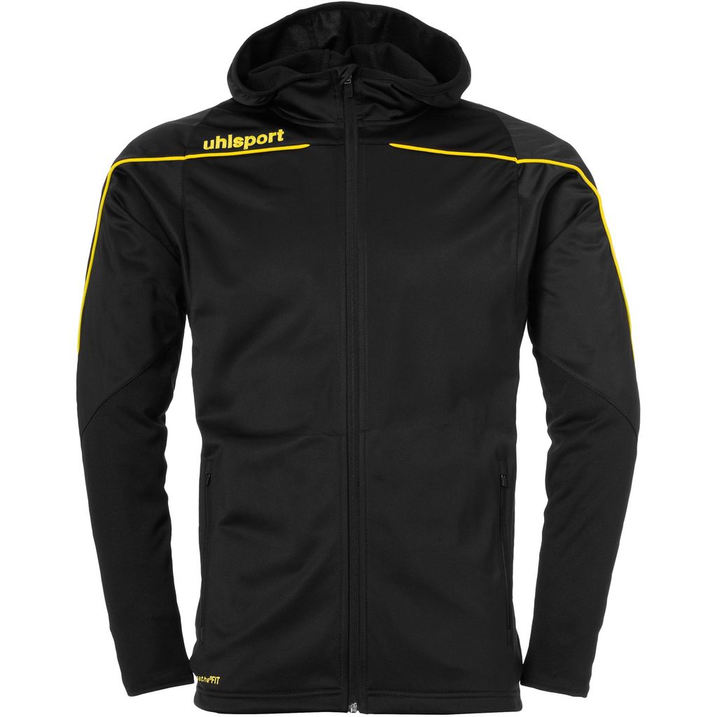 uhlsport Stream 22 Track Hood Jacket nero/giallo lime M Immagine del prodotto 