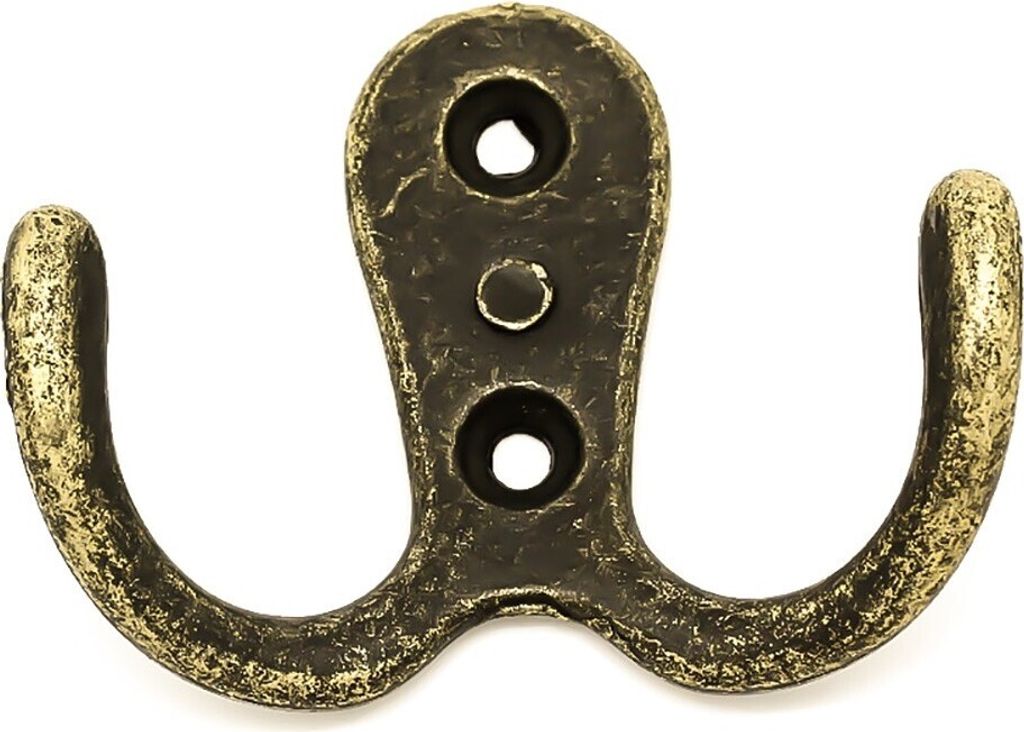 1 Wandhaken 55x41mm antikmessing Garderobenhaken Kleiderhaken Handtuchhaken