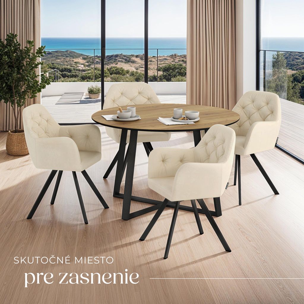 Otočné zamatové kreslo Lucia, čalúnené, s prešívaným vzorom Obrázok produktu 9