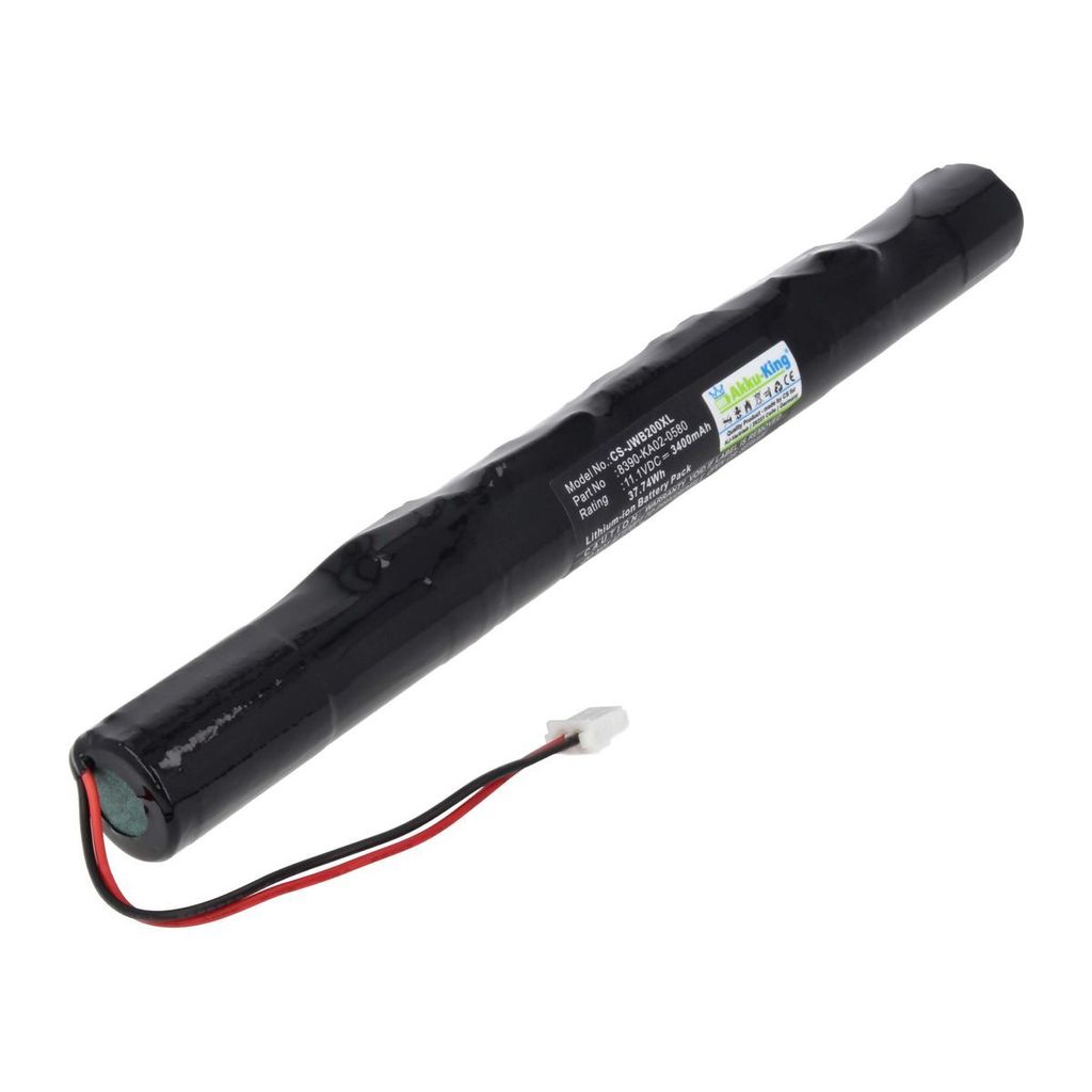 Akku kompatibel mit Jawbone 8390-KA02-0580, J200/ICR18650F1L - Li-Ion 3400mAh - für Jawbone Big Jambox, J2011-02-US, J2011-03-US