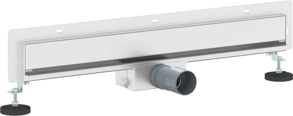 Wandmontierter Duschablauf Silber 60 cm Edelstahl 304