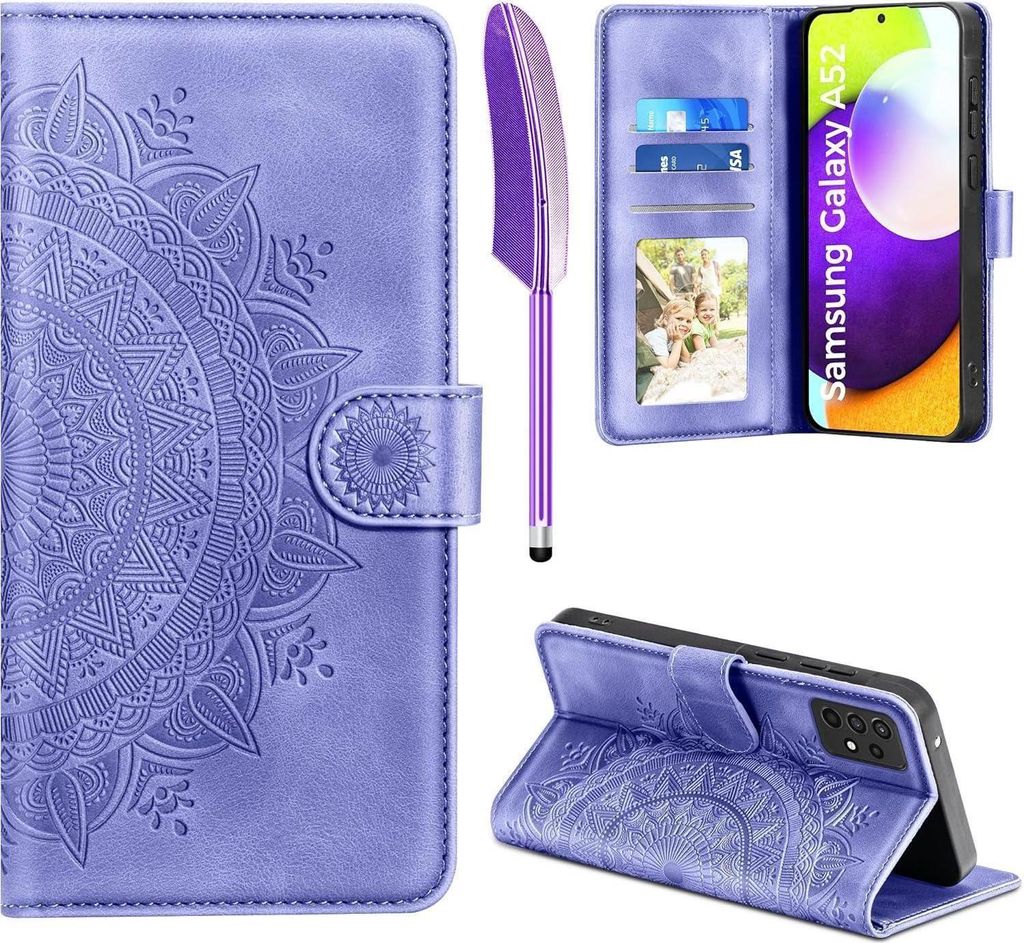 Samsung Galaxy A52S 5G Housse en cuir Flip Wallet Housse de Image du produit 